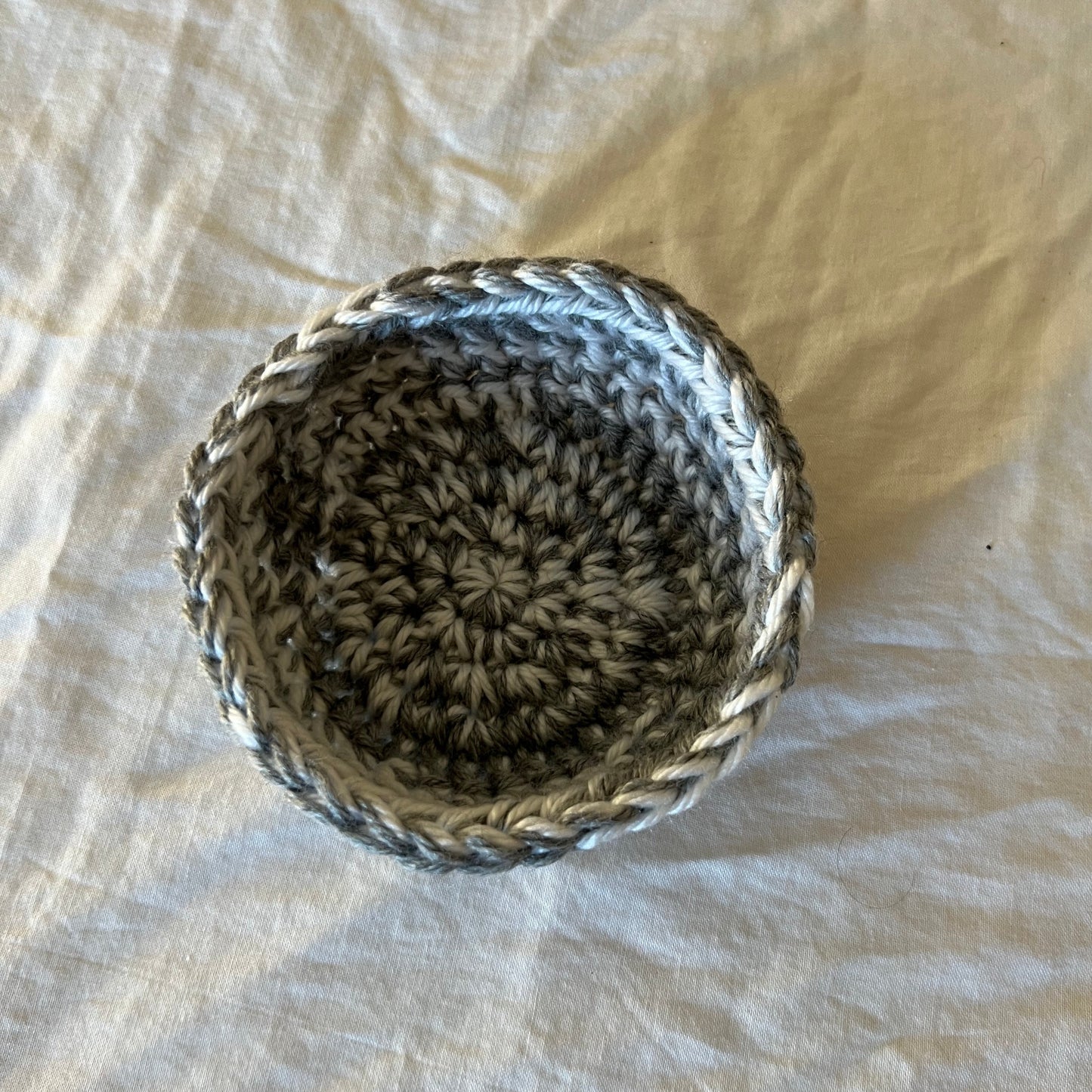 Gray, Blue & White Trinket Basket Set