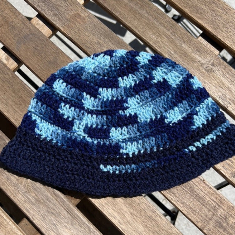 Blue Multicolored Bucket Hat 💙 🦋