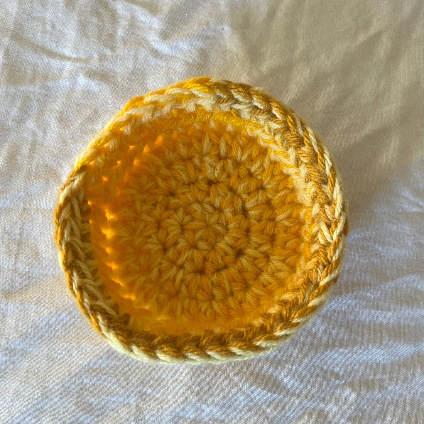 Gold, Yellow & White Trinket Basket Set